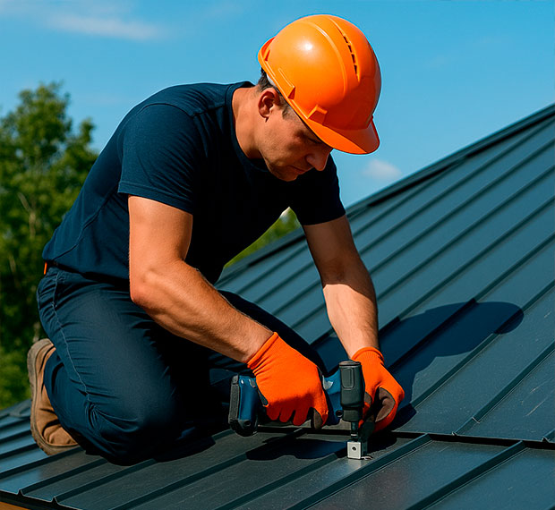 Ремонт металлической кровли в Сургуте